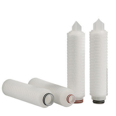 High Flow Rate 0.22 Micron PTFE Pleated Membrane Filter Cartridge with Filtration Area 0.65m2